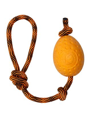Kiwi Walker Let's Play Egg Orange - aport dla psa, jajko na sznurze, pomarańczowe