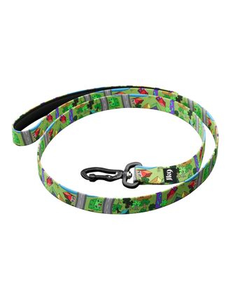 Julius-K9 MoreColor Leash Daycare 120cm - smycz taśmowa dla psa, neoprenowy uchwyt, w kolorowe miasteczko