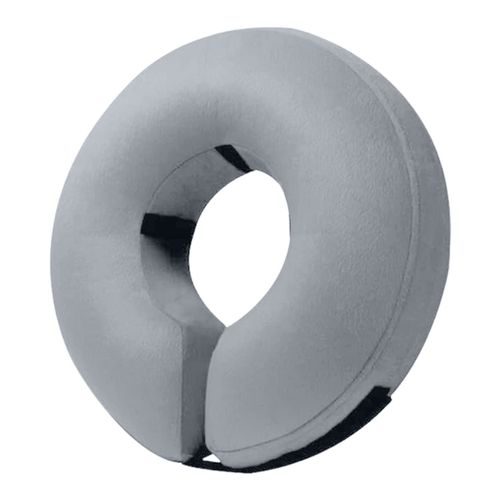 Bencmate Inflatable Collar Grey - pluszowy, dmuchany kołnierz dla psa i kota, szary