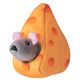Holland Double Wooble Cheesy - piszcząca zabawka dla psa ze sprężynką, myszy w serze