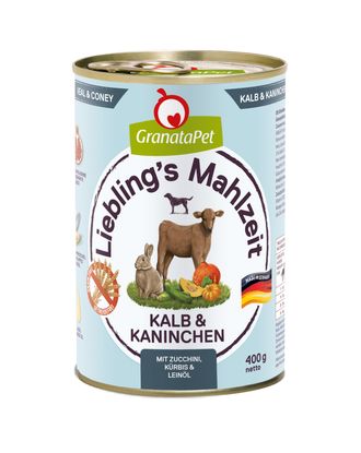 GranataPet Veal & Coney - bezzbożowa mokra karma dla psa, cielęcina i królik