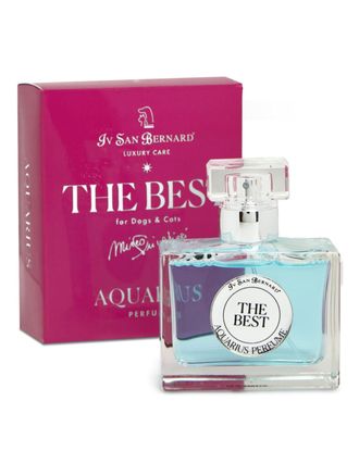 Iv San Bernard The Best Aquarius Perfume 50ml - męski perfum o zapachu piżma, cytryny i lawendy dla psa i kota, bez alkoholu