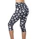 Groom Professional Paw Print Leggings - krótkie legginsy groomerskie w łapki, rybaczki