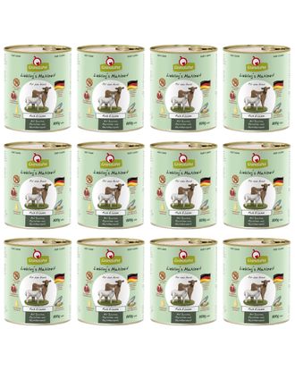 GranataPet Veal & Lamb - bezzbożowa mokra karma dla psa, cielęcina i jagnięcina - 12x 800g
