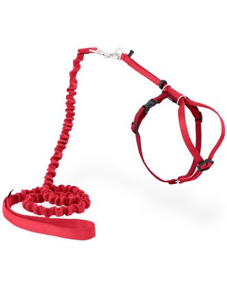 PetSafe Easy Walk Cat Harness Red - szelki i smycz bungee dla kota, czerwone