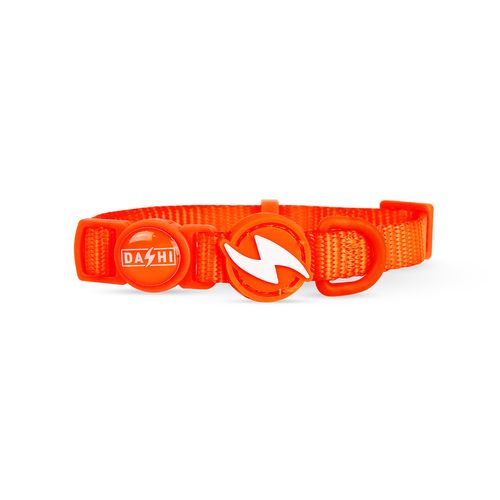 Dashi Neon Orange Cat Collar - nylonowa obroża dla kota, neonowo pomarańczowa