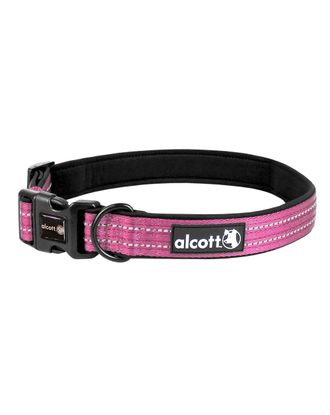 Alcott Adventure Collar Pink- odblaskowa obroża dla psa, różowa