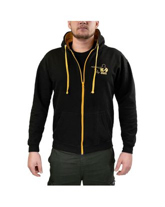 Julius-K9 Full-Zip Hoodie Unit Black/Gold - rozpinana bluza z kapturem dla trenera psów