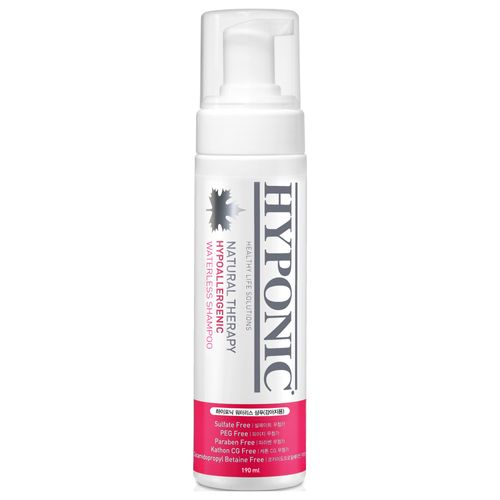 Hyponic Hypoallergenic Waterless Shampoo 190ml - hipoalergiczny szampon na sucho dla psa i kota, zapachowy