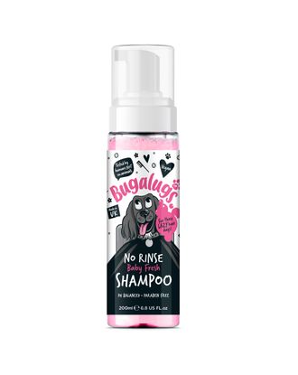 Bugalugs Baby Fresh No Rinse Shampoo 200ml - szampon dla psa, bez spłukiwania, zapach pudrowy