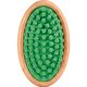Artero Nature Laika Rubber Brush Green - gumowa szczotka dla psa i kota, z masującymi kulkami