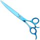Geib Kiss Gold Blue Curved Scissors - wysokiej jakości nożyczki gięte z mikroszlifem i niebieskim wykończeniem