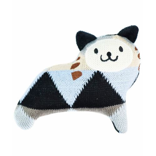 Record Knitted Cat Pedro Dog Toy - piszcząca zabawka dla psa, kot Pedro