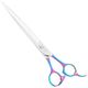 Jargem Multicolor Straight Scissors 7,5" - Rainbow Coated Grooming Shears