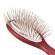 Blovi Red Wood Pin Brush - Large, Soft with Long 30mm Metal Pins