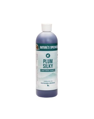 Nature's Specialties Plum Silky Shampoo - odżywczy szampon z  jedwabiem dla psa i kota, koncentrat 1:24 - 473ml