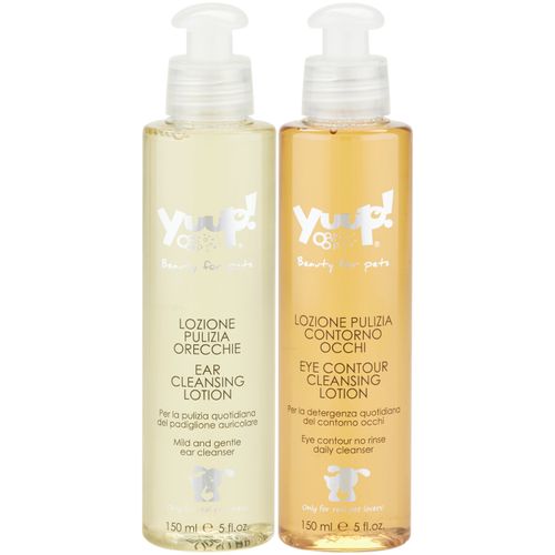Yuup! Home Eye Contour Cleaning 150ml + Ear Cleaning Lotion 150ml - zestaw do czyszczenia okolic oczu i uszu u psów i kotów