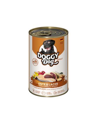 Doggy Dog Duck & Salmon - bezzbożowa mokra karma dla psa, z kurczakiem i królikiem - 400g