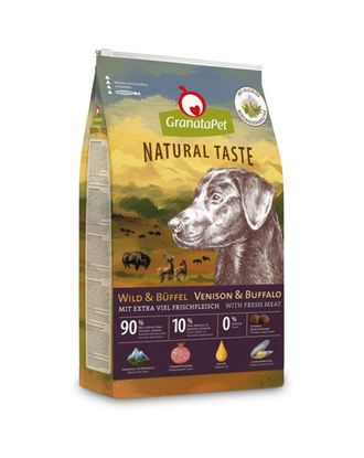 GranataPet Natural Taste Venison &amp; Bufallo - bezzbożowa karma dla psa, dziczyzna i bawół - 4kg