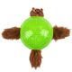 Nina Ottosson Dog Snuffle N' Treat Ball Level 2 Small - węchowa piłka na przysmaki dla psa, z 4 wiewiórkami, poziom 2, mała