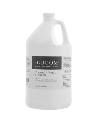 iGroom Charcoal Keratin Shampoo - szampon detoksykująco-nawilżający dla psa i kota, koncentrat 1:16