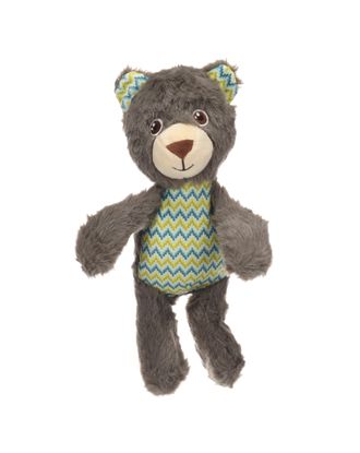 Flamingo Drala Bear Grey 29cm - pluszowy miś dla psa, z piszczałką, szary