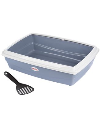 Record Jumbo Cat Litter Box - wysoka kuweta dla kota, z ramką, z łopatką