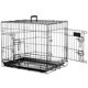 Flamingo Ebo Black - metalowa klatka dla psa, XS: 31x47x38cm