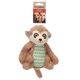 Flamingo Drala Monkey Brown 20cm - pluszowa małpka dla psa, z piszczałką, brązowa
