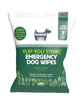 Hownd Yup You Stink! Emergency Dog Wipes 7szt. - duże, nawilżane chusteczki dla psa i kota, usuwają brud i brzydką woń