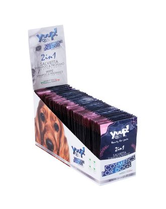 Yuup! Shampoo & Fragrance Wipes - chusteczki do czyszczenia sierści psa i kota, z dodatkiem perfum - 60szt.
