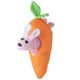 Holland Double Wooble Carrot - piszcząca zabawka dla psa ze sprężynką, króliki w marchewce