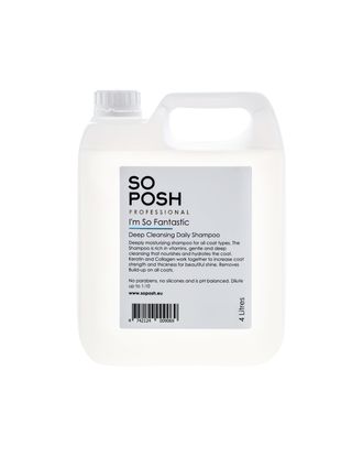 So Posh I'm So Fantastic Moisture Shampoo - szampon głęboko oczyszczający i nawilżający do każdego typu szaty, koncentrat 1:10 - 4L