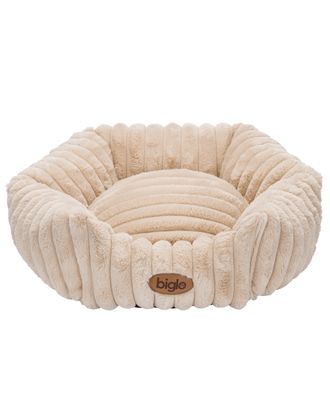 Biglo Cobe Hexagon Light Brown - eleganckie i mięciutkie legowisko dla psa i kota, jasny brąz
