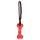 Flamingo Expanda Bone - aport dla psa z elastycznym uchwytem, czarno-czerwony