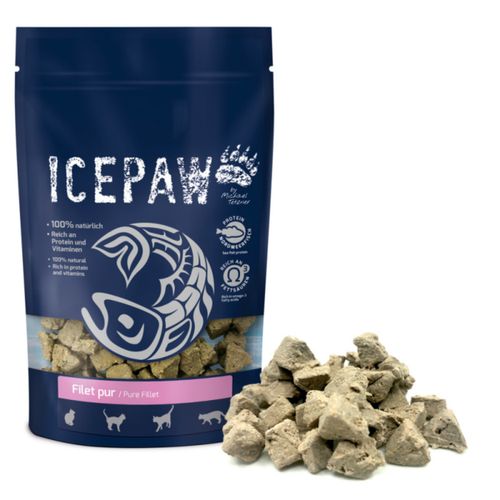 Icepaw Pure Fillet 150g - naturalne przysmaki dla kota, 100% filetów białych ryb