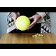 KONG Rewards Tennis Ball - piłka na przysmaki dla psa, gumowana, twarda