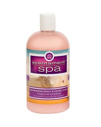 Best Shot Spa Tropical Breeze Facial & Body Wash - relaksacyjny płyn myjący do sierści, z naturalnymi wyciągami z tropikalnych owoców, koncentrat 1:10 - 473ml