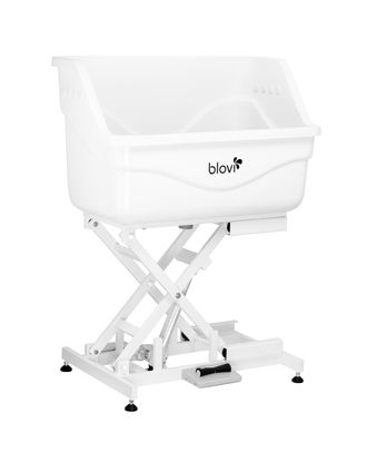 Blovi Fiberglass Dog Bath Tub 100cm - profesjonalna wanna groomerska z włókna szklanego, z podnośnikiem elektrycznym
