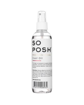 So Posh Coat Oil - lekki olej do pielęgnacji psów długowłosych i pudli, ułatwiający rozczesywanie sierści - 250ml