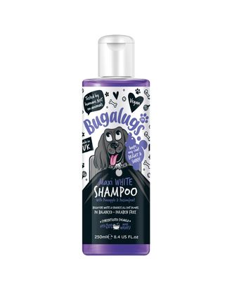 Bugalugs Maxi White Shampoo - szampon do białej sierści psa, uwydatniający kolor włosa - 250ml