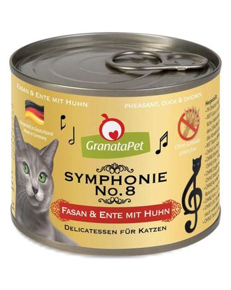 GranataPet Symphonie No.8 - wysokomięsna karma dla kota, bażant i kaczka z kurczakiem