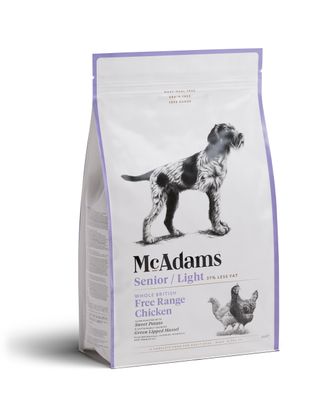 McAdams Senior/Light Free Range Chicken - wypiekana karma dla psa z nadwagą i seniora, kurczak z wolnego wybiegu