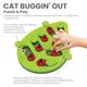 Nina Ottosson Cat Buggin' Out Puzzle Level 2 - zabawka edukacyjna dla kota, poziom 2