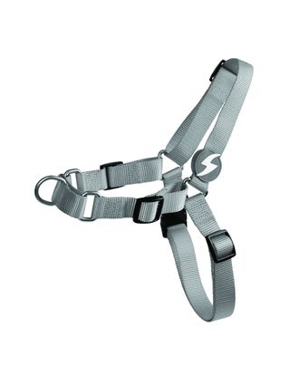 Dashi Solid Front Harness Grey - szelki norweskie dla psa, no-pull, szare