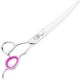 Kenchii Love Lefty Curved Scissors - profesjonalne, leworęczne nożyczki groomerskie z ergonomicznym uchwytem, gięte