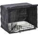MidWest iCrate Kit - Crate Set with Cover, Bed & 2 Bowls, Size S, 62x46x48cm