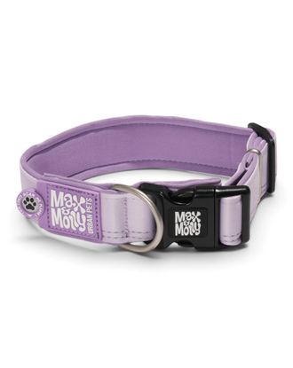 Max&Molly GOTCHA! Smart ID Matrix 2.0 Extra Wide Collar Lavender - Wide Dog Collar with QR ID Tag, Purple