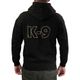 Julius-K9 Full-Zip Hoodie Black/Gold - rozpinana bluza z kapturem dla trenera psów
