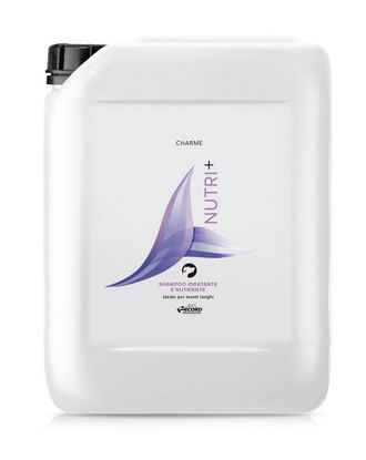 Charme Nutri+ Shampoo - odżywczy szampon nawilżający dla psów z długą i kręconą sierścią - 5L